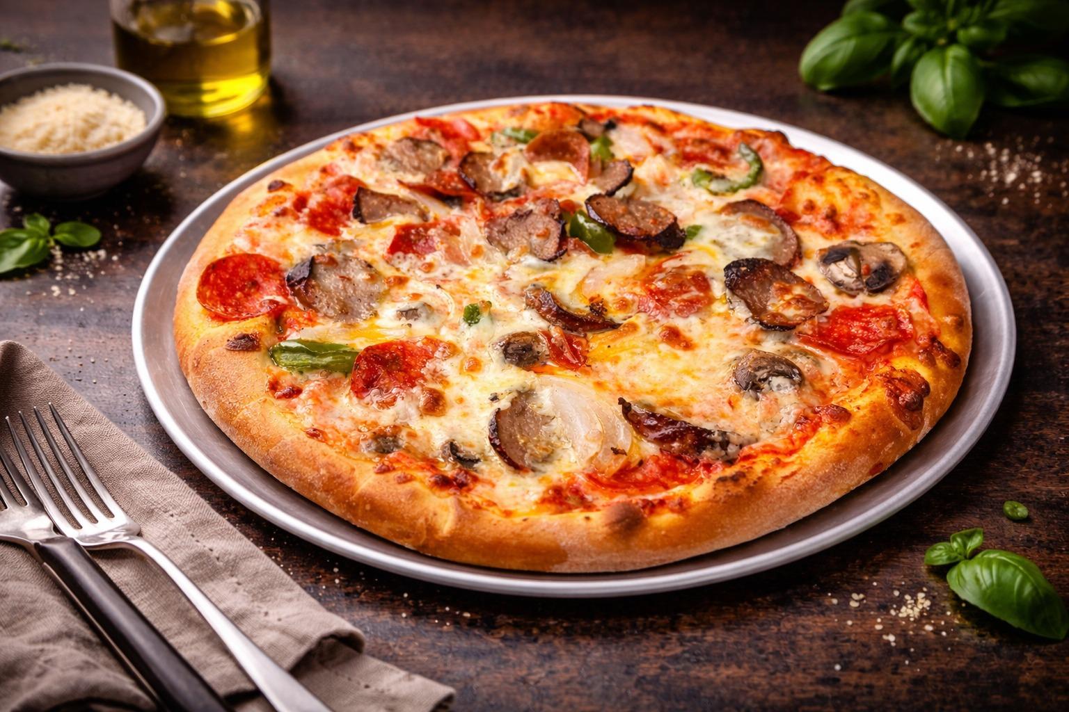 The perfect pair pizza and coffee